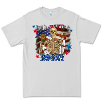Dove Grey Red white boozy 4th of july Premium Tee - CowGirlArtShop