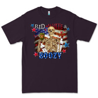 Plum Red white boozy 4th of july Premium Tee - CowGirlArtShop