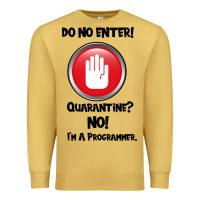 Antique Gold I'm Not In Quarantine I'm A Programmer Premium Sweatshirt - Bettercallsaul