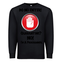 Black I'm Not In Quarantine I'm A Programmer Premium Sweatshirt - Bettercallsaul