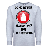 Heather Grey I'm Not In Quarantine I'm A Programmer Premium Sweatshirt - Bettercallsaul