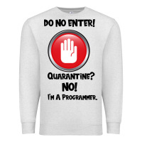 Oatmeal Heather I'm Not In Quarantine I'm A Programmer Premium Sweatshirt - Bettercallsaul