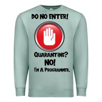 Seafoam I'm Not In Quarantine I'm A Programmer Premium Sweatshirt - Bettercallsaul