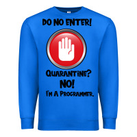 True Royal I'm Not In Quarantine I'm A Programmer Premium Sweatshirt - Bettercallsaul