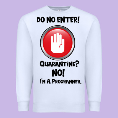 I'm Not In Quarantine I'm A Programmer Premium Sweatshirt Designed By Bettercallsaul