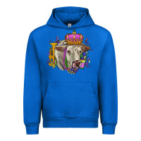 Cobalt charolais mardi gras Urban Hoodie - OliviaCreatesArt