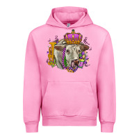 Fuchsia Pink charolais mardi gras Urban Hoodie - OliviaCreatesArt