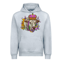 Heather Grey charolais mardi gras Urban Hoodie - OliviaCreatesArt