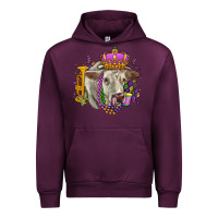 Mauve Wine charolais mardi gras Urban Hoodie - OliviaCreatesArt