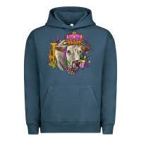 Pigment Midnight Navy charolais mardi gras Urban Hoodie - OliviaCreatesArt