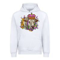 White charolais mardi gras Urban Hoodie - OliviaCreatesArt
