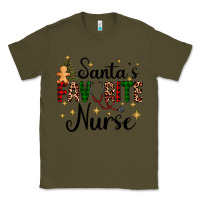 Army Green santa's favorite nurse Classic Tee - AdoDesignShop