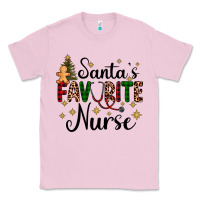 Bubblegum Pink santa's favorite nurse Classic Tee - AdoDesignShop
