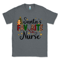Charcoal Heather santa's favorite nurse Classic Tee - AdoDesignShop