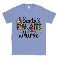 Colony Blue santa's favorite nurse Classic Tee - AdoDesignShop