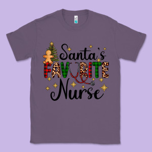 Santa's Favorite Nurse Classic Tee Designed By Adodesignshop