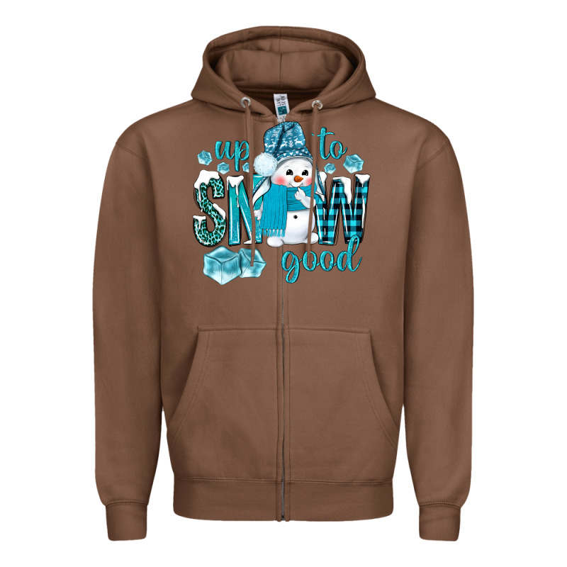 Up To Snow Good And Cute Snowman Zipper Hoodie by BundleAndBundleShop | Teevron