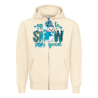 Sandshell up to snow good and cute snowman Zipper Hoodie - BundleAndBundleShop