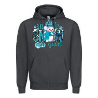 Smoke up to snow good and cute snowman Zipper Hoodie - BundleAndBundleShop