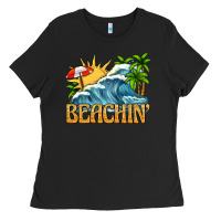 Black beachin Ladies Tee - texasbilliewilder