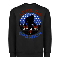 Black let's go brandon bigfoot Heavyweight Sweatshirt - Jasminsmagicworld