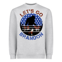 Heather Grey let's go brandon bigfoot Heavyweight Sweatshirt - Jasminsmagicworld