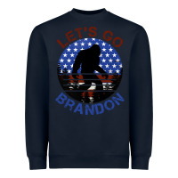 Navy let's go brandon bigfoot Heavyweight Sweatshirt - Jasminsmagicworld