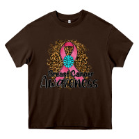 Chocolate Brown breast cancer awareness Heavy Core Tee - RanaPortraitStore