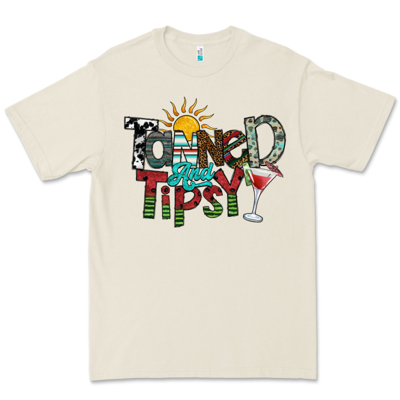 Tanned And Tipsy Premium Tee by SublimationCraftShop | Teevron