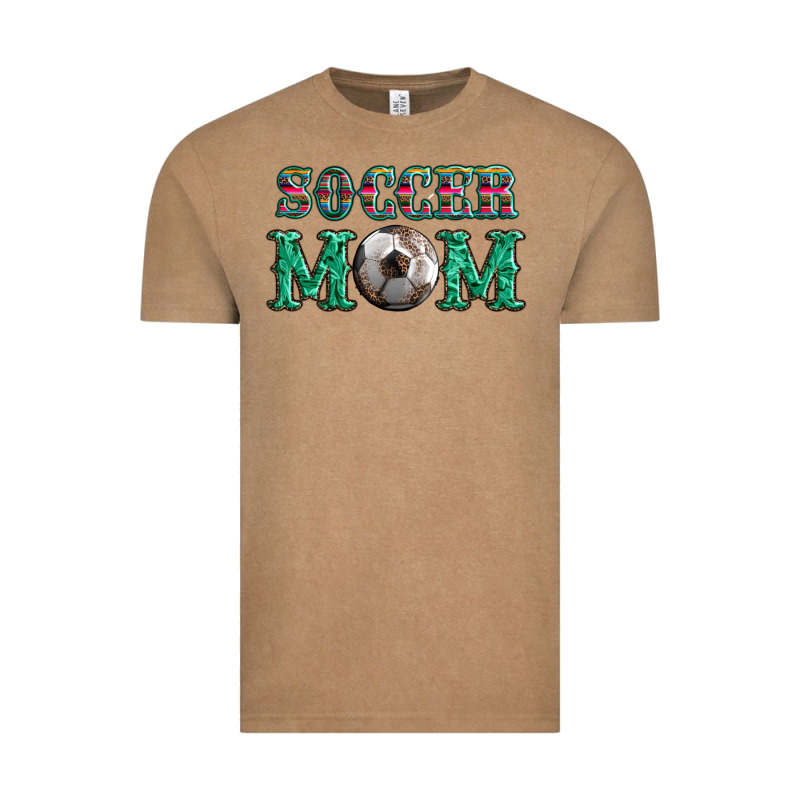 Soccer Mom With Leopard Ball And Serape Leopard Vintage Tee by Artiststas | Teevron