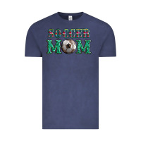 Vintage Denim soccer mom with leopard ball and serape leopard Vintage Tee - Artiststas