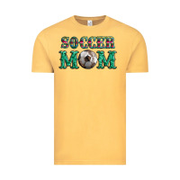 Vintage Mustard soccer mom with leopard ball and serape leopard Vintage Tee - Artiststas