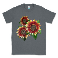Charcoal Heather Florenza Sunflower Classic Tee - LillyAllenDesigns