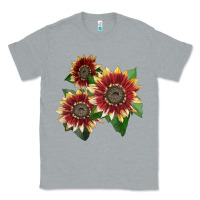Heather Grey Florenza Sunflower Classic Tee - LillyAllenDesigns
