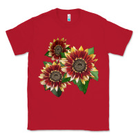 Red Florenza Sunflower Classic Tee - LillyAllenDesigns