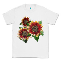 White Florenza Sunflower Classic Tee - LillyAllenDesigns