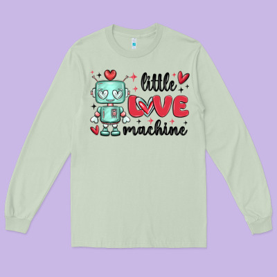 Little Love Machine Long Sleeve Tee Designed By Maliassmallbusiness