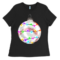 Black Christmas baseball Ladies Tee - RanaPortraitStore