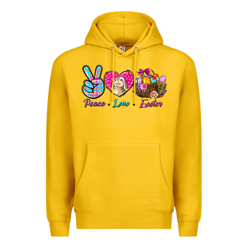 Peace Love Easter Premium Hoodie by NancyCooperArtShop | Teevron