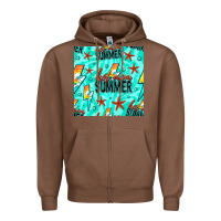 Chestnut Hot Mom Summer Digital Paper Zipper Hoodie - BundleAndBundleShop