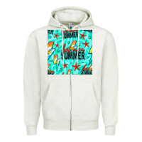 Oatmeal Heather Hot Mom Summer Digital Paper Zipper Hoodie - BundleAndBundleShop