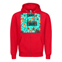Red Hot Mom Summer Digital Paper Zipper Hoodie - BundleAndBundleShop
