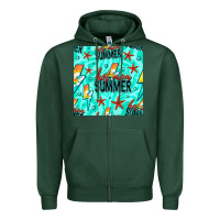 Sports Green Hot Mom Summer Digital Paper Zipper Hoodie - BundleAndBundleShop