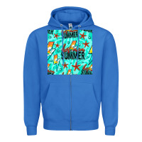 True Royal Hot Mom Summer Digital Paper Zipper Hoodie - BundleAndBundleShop