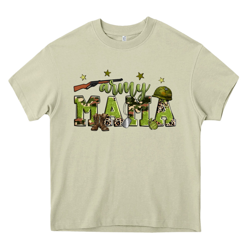 Army Mama Heavy Core Tee by Zillion Design Studio | Teevron
