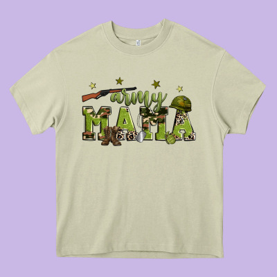 Army Mama Heavy Core Tee Designed By Zillion Design Studio