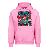 Fuchsia Pink chillin with my gnomies olivia Urban Hoodie - OliviaCreatesArt