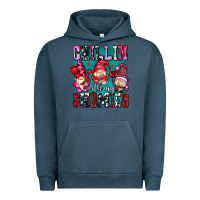 Pigment Midnight Navy chillin with my gnomies olivia Urban Hoodie - OliviaCreatesArt
