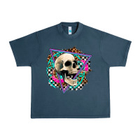 Midnight Navy race skull Urban Heavy Tee - AdoDesignShop