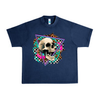 Navy race skull Urban Heavy Tee - AdoDesignShop